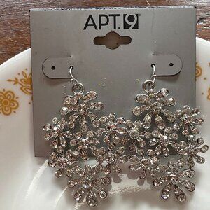 Bundle 3 for $12.  Apt. 9 Faux Diamond Dangle Earrings.
